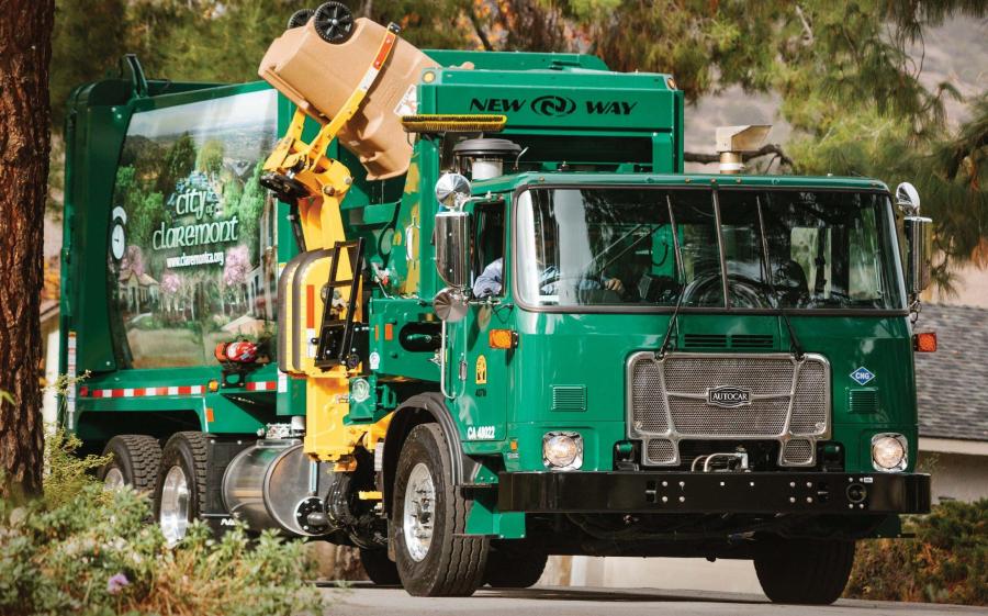 Autocar ACX Xpeditor CNG New Way Sidewinder ASL Refuse Truck '2017